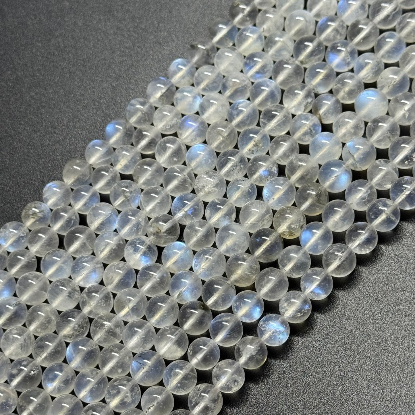 Moonstone Polished Round Beads - (AAAAA Quality)