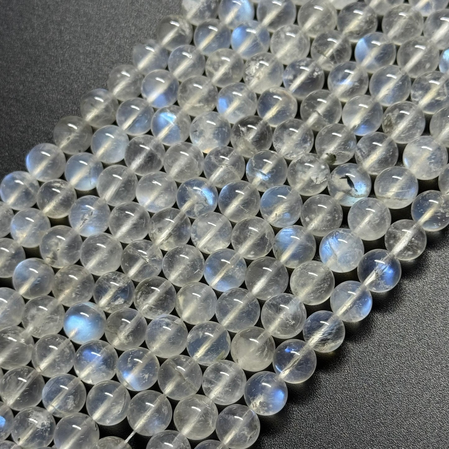 Moonstone Polished Round Beads - (AAAAA Quality)
