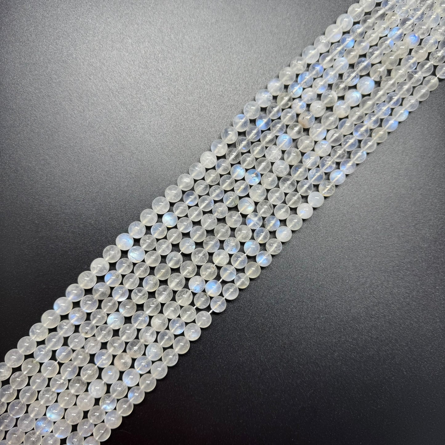 Moonstone Polished Round Beads - (AAAAA Quality)