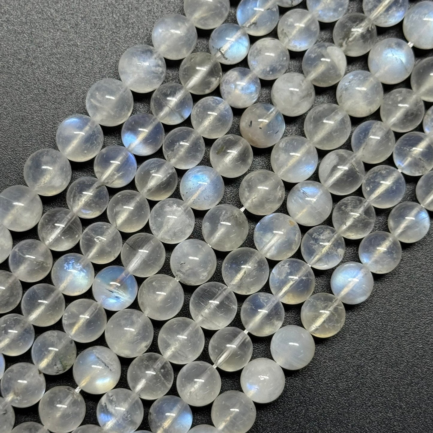 Moonstone Polished Round Beads - (AAAAA Quality)