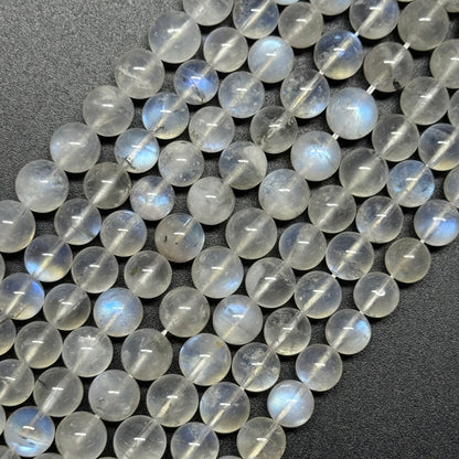 Moonstone Polished Round Gemstone Beads - (AAAAA Quality)