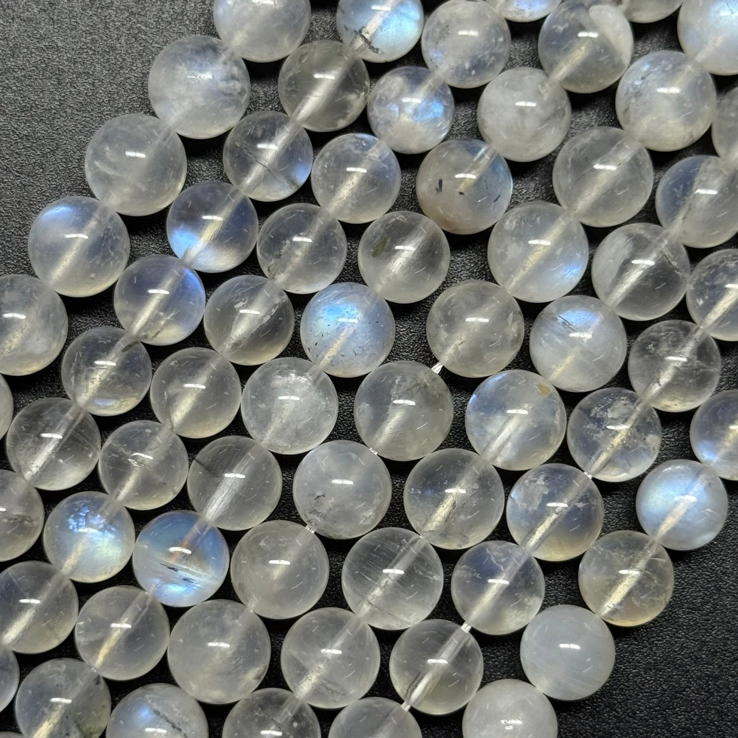 Moonstone Polished Round Beads - (AAAAA Quality)