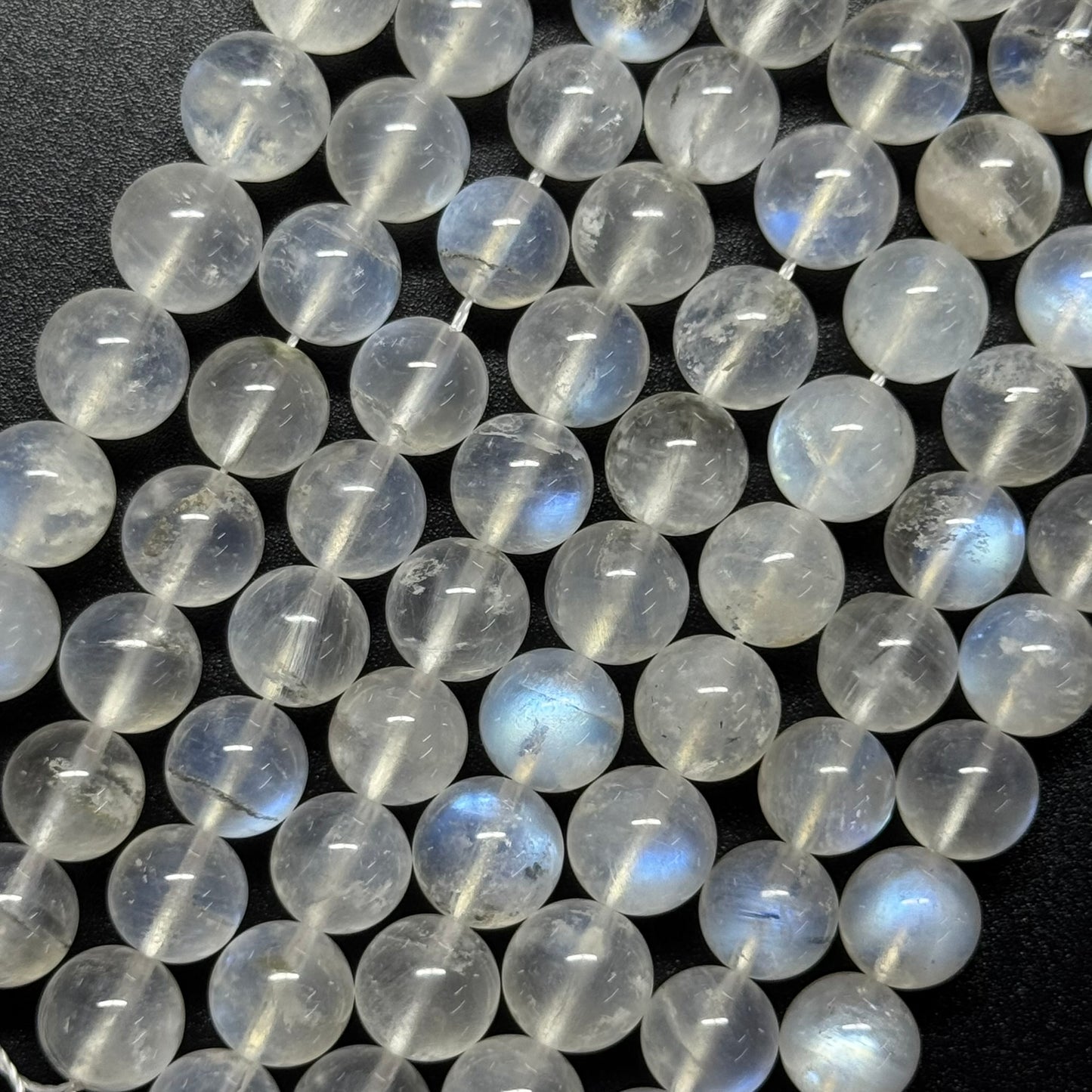Moonstone Polished Round Beads - (AAAAA Quality)