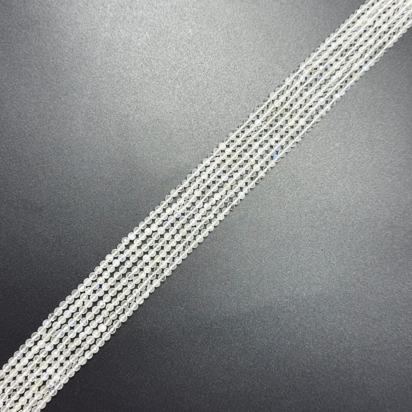 Rainbow Moonstone Faceted Round Beads