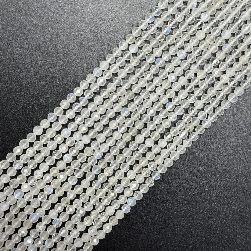 Faceted Round Stone Beads