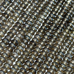 Faceted Smoky Quartz Beads - Rondelle Beads