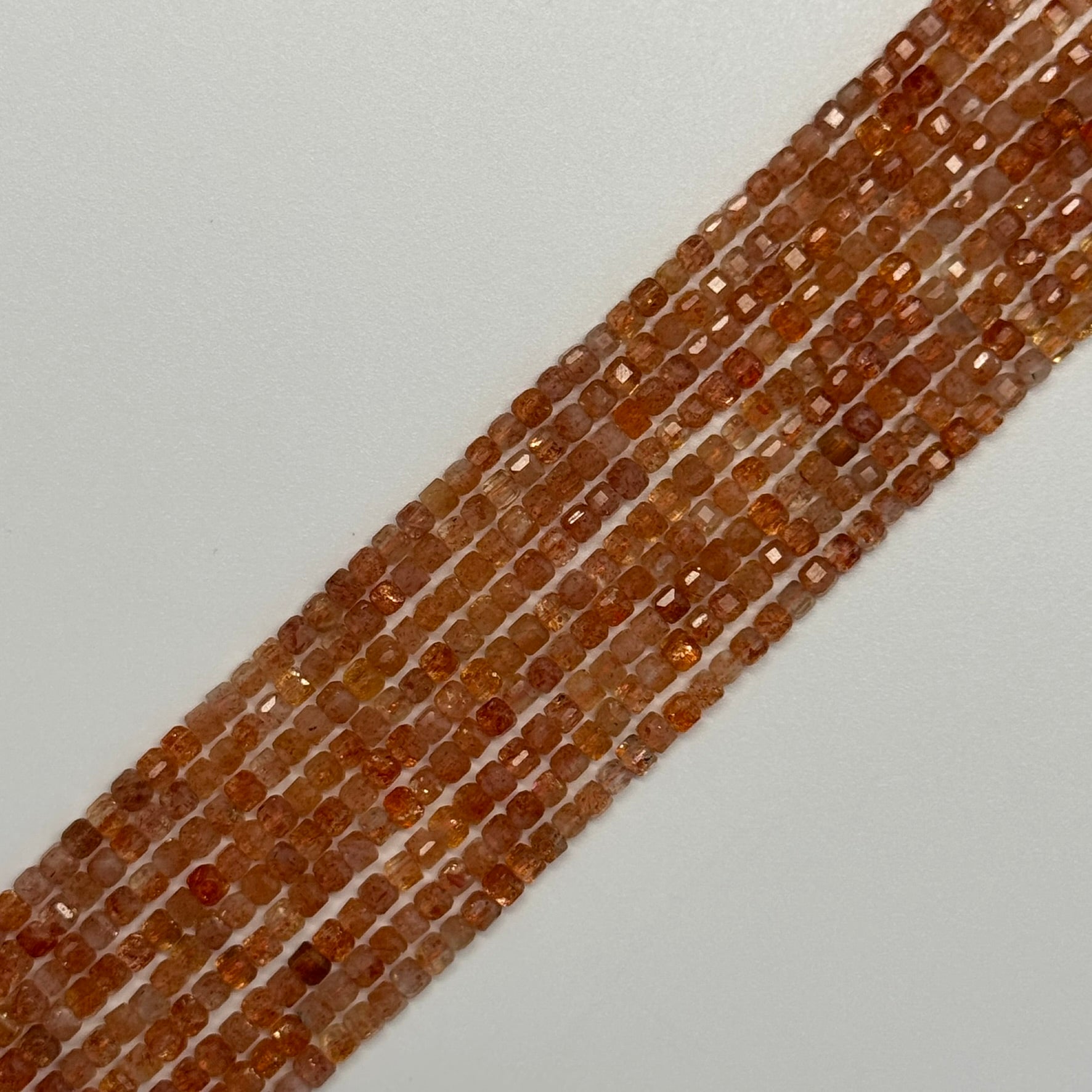 Sunstone Square Beads