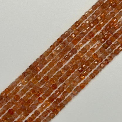 Sunstone Square Beads