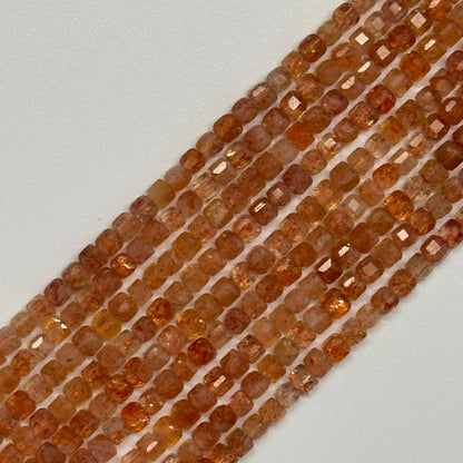 Sunstone Square Beads