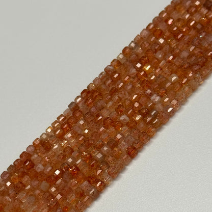 Sunstone Square Beads