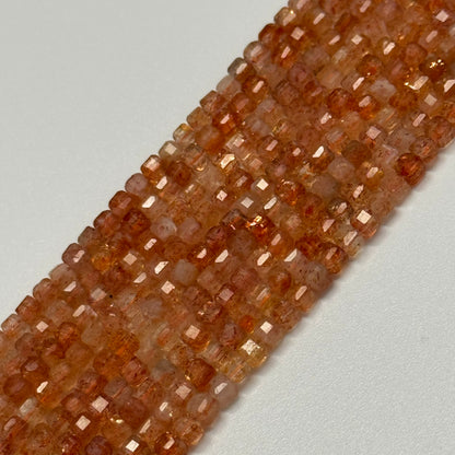 Sunstone Square Beads