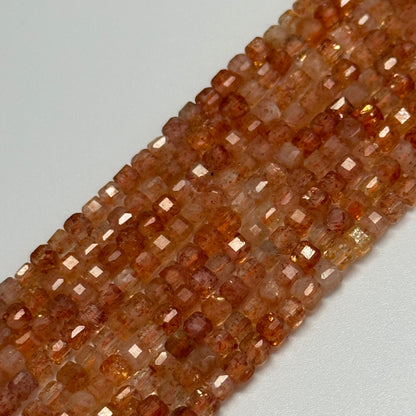 Sunstone Square Beads
