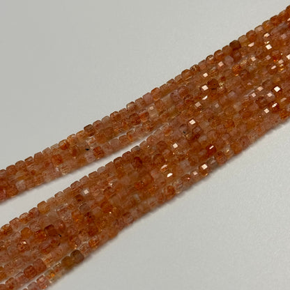 Sunstone Square Beads