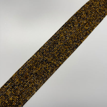 Tiger's Eye Faceted Rondelle Gemstone Beads - (AAA Quality)