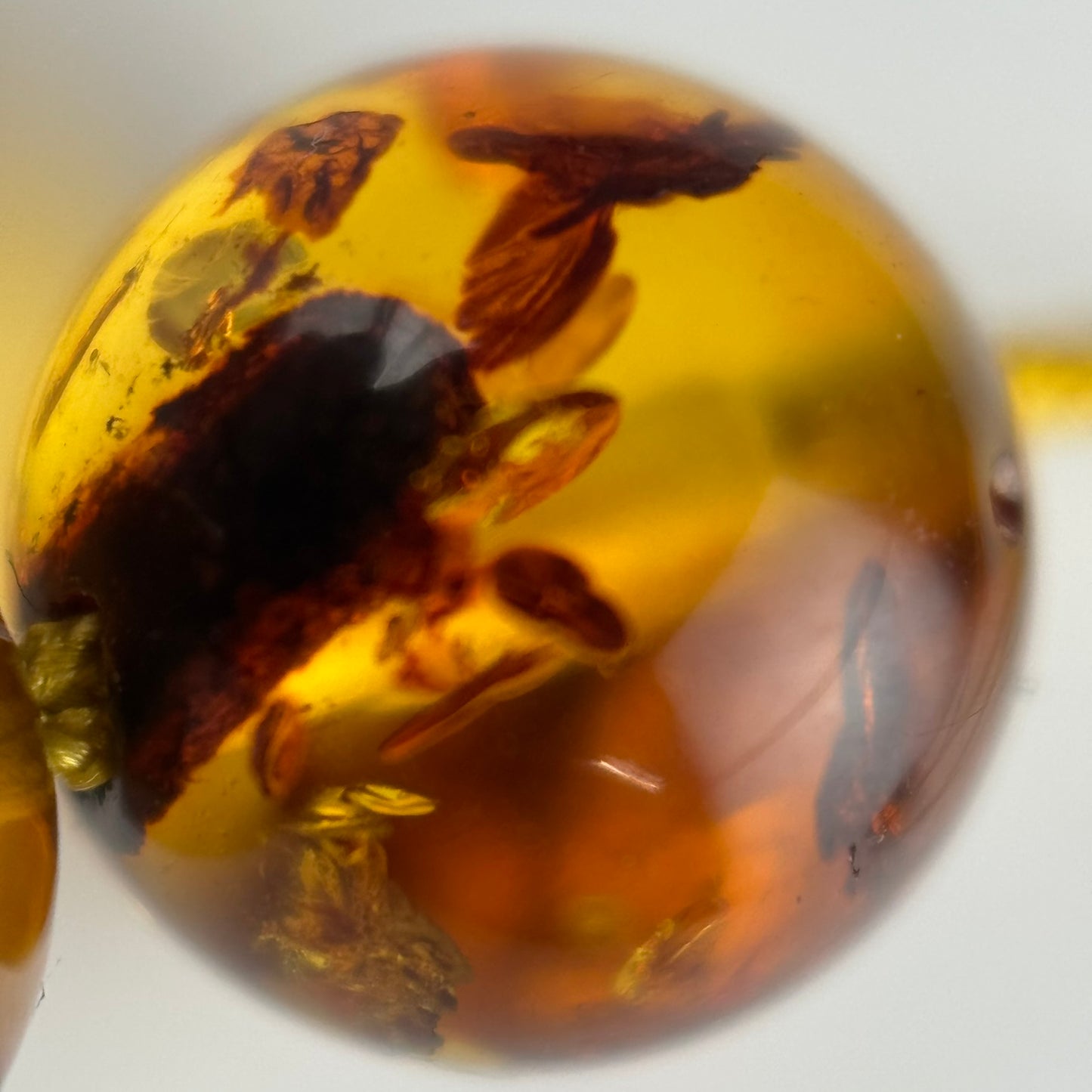 Amber Rosary Polished Round Beads (AAA Quality)