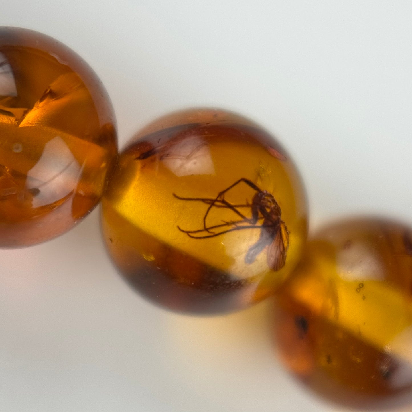 Amber Rosary Polished Round Beads (AAA Quality)