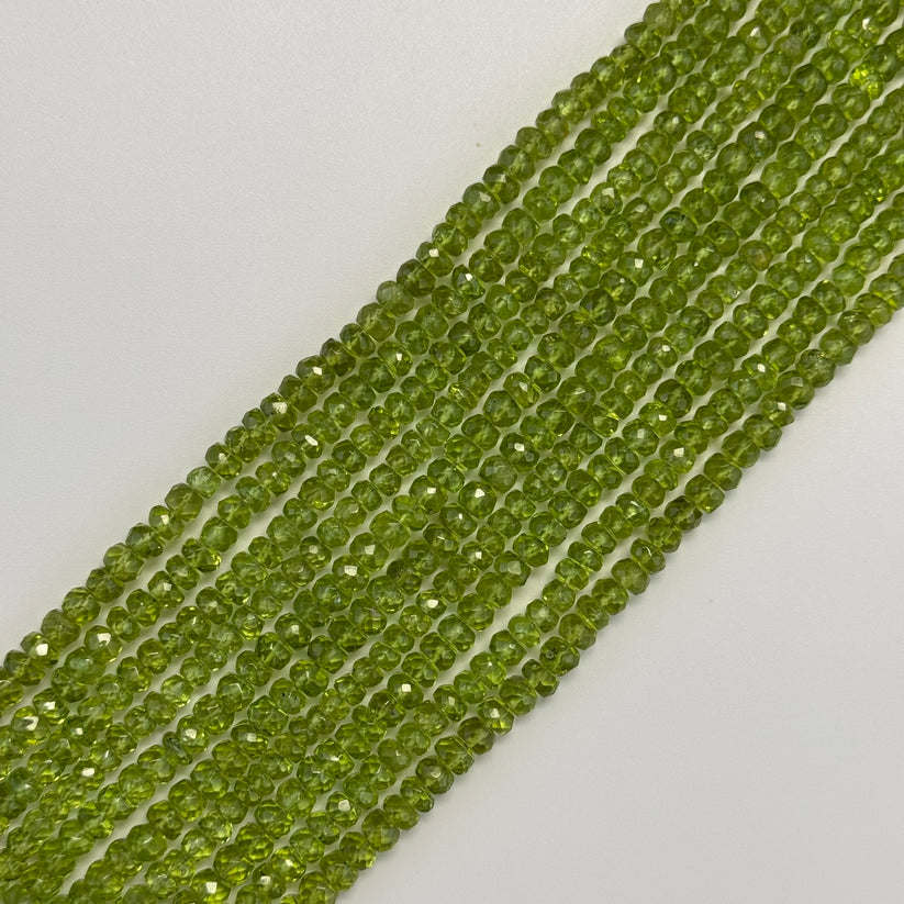 Faceted Rondelle Beads: Crystal & Gemstone Rondelle Beads for Jewelry Making, Beaded Necklaces, and More