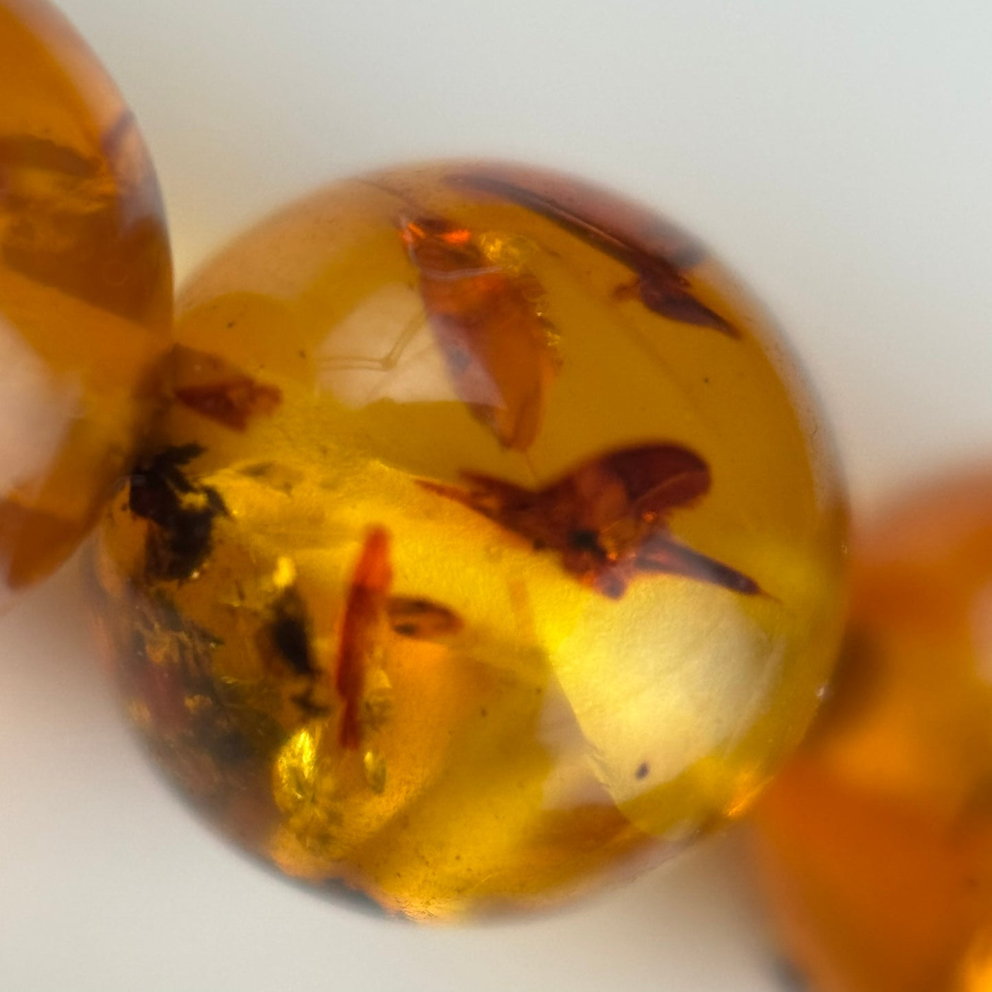 Amber Rosary Polished Round Beads (AAA Quality)