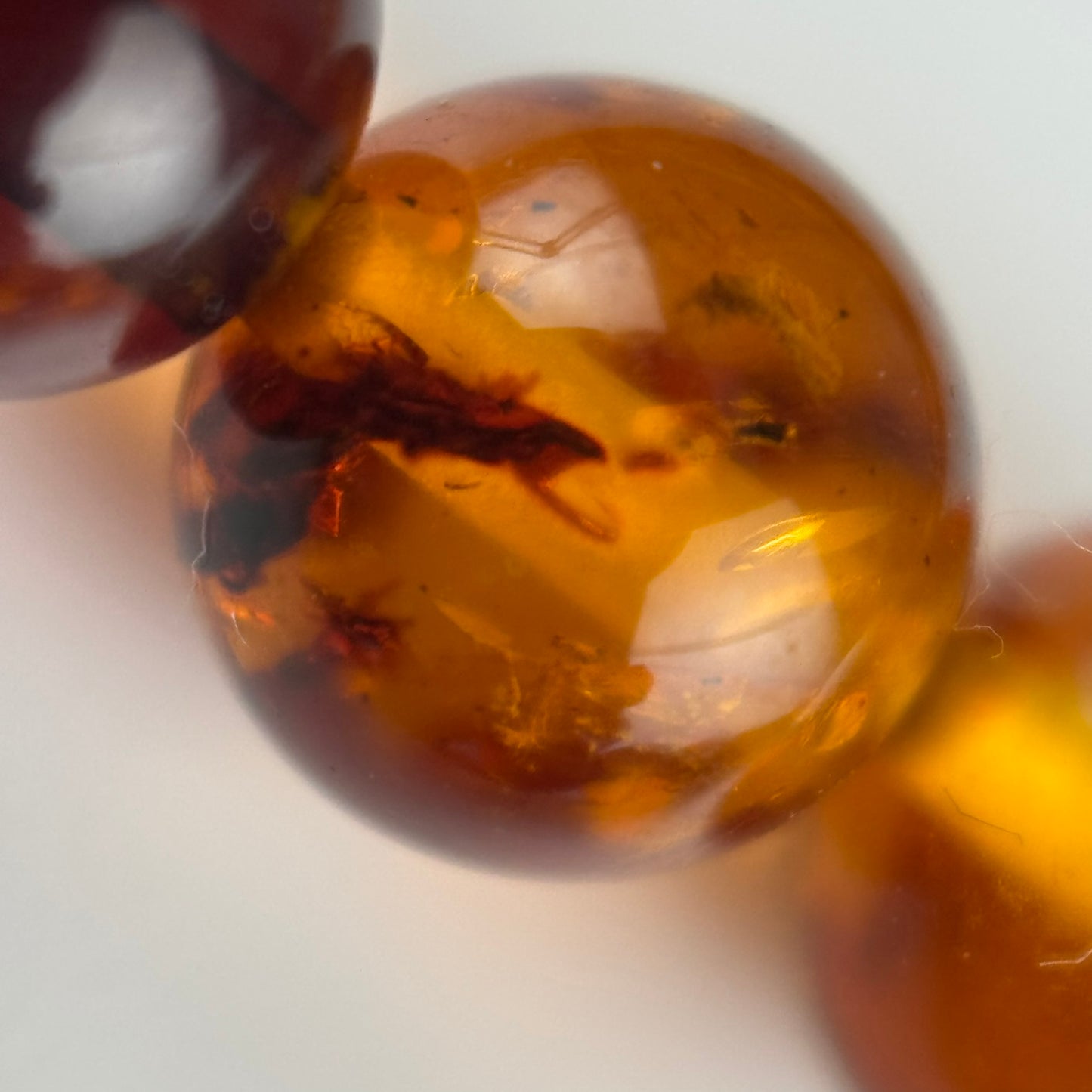 Amber Rosary Polished Round Beads (AAA Quality)