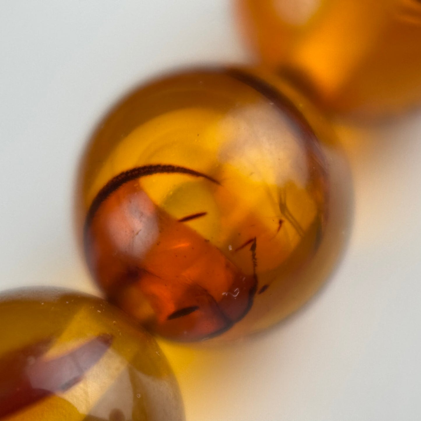 Amber Rosary Polished Round Beads (AAA Quality)