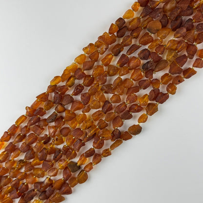 Amber Raw Cognac Gemstone Beads - (A Quality)