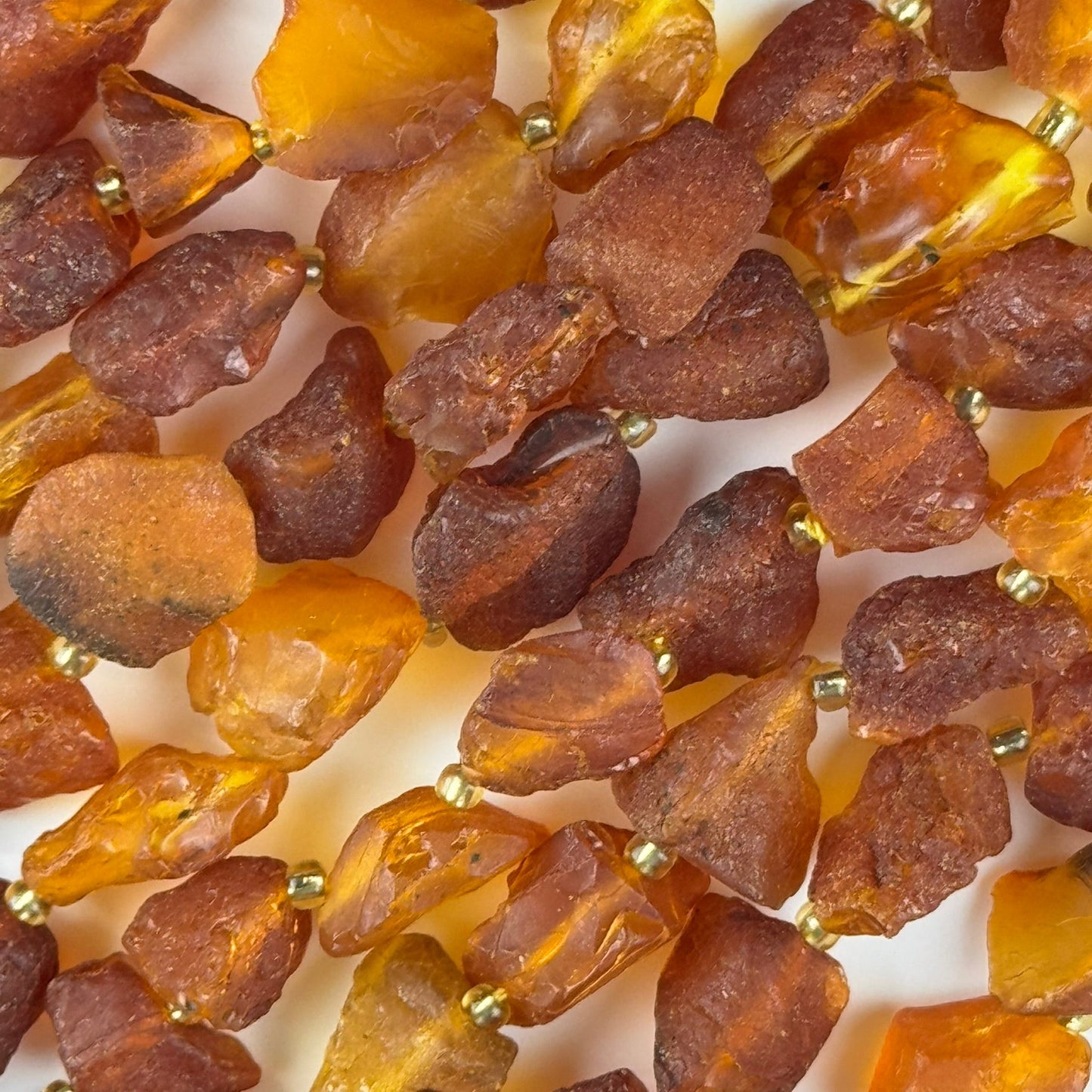 Amber Raw Cognac Beads (A Quality)