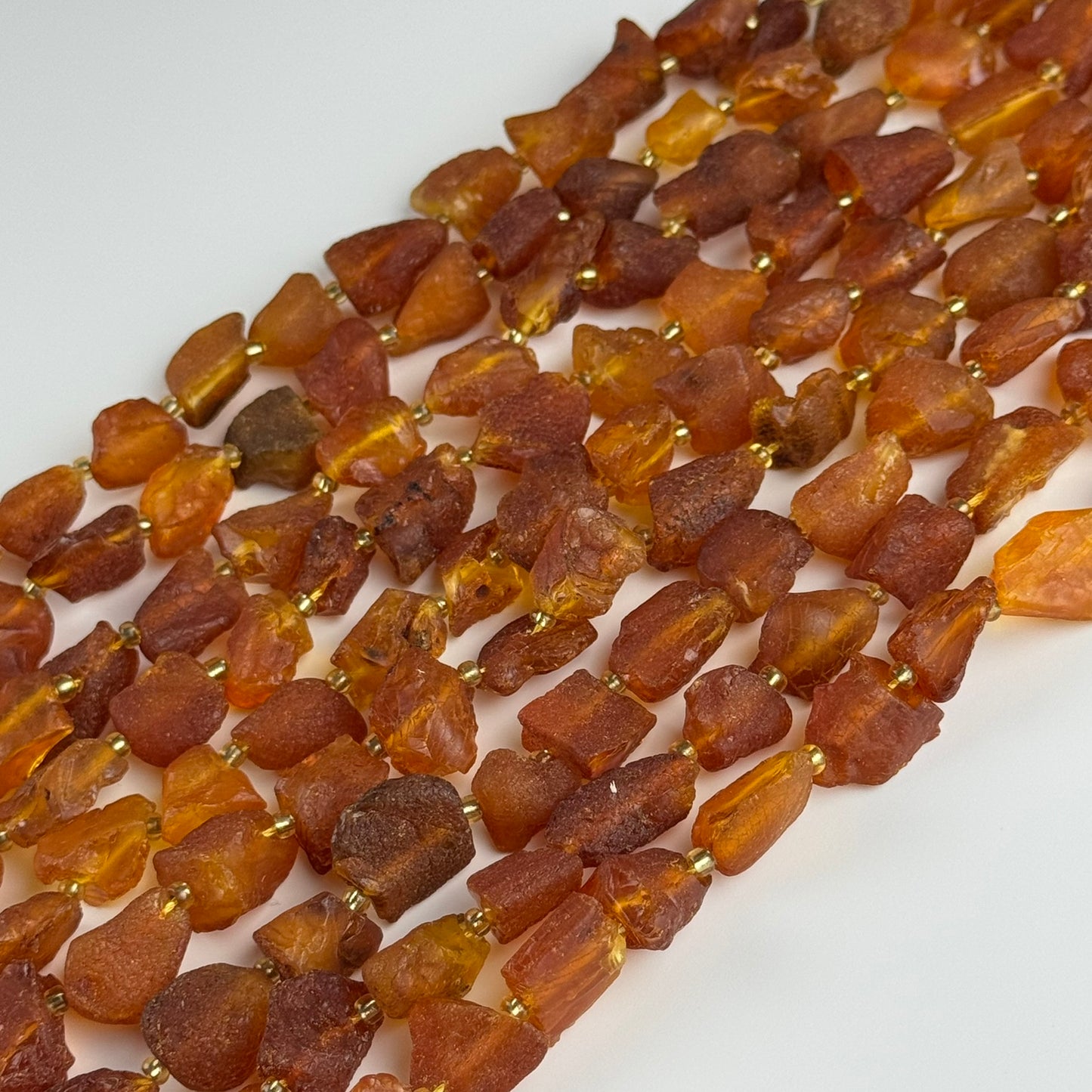 Amber Raw Cognac Beads (A Quality)