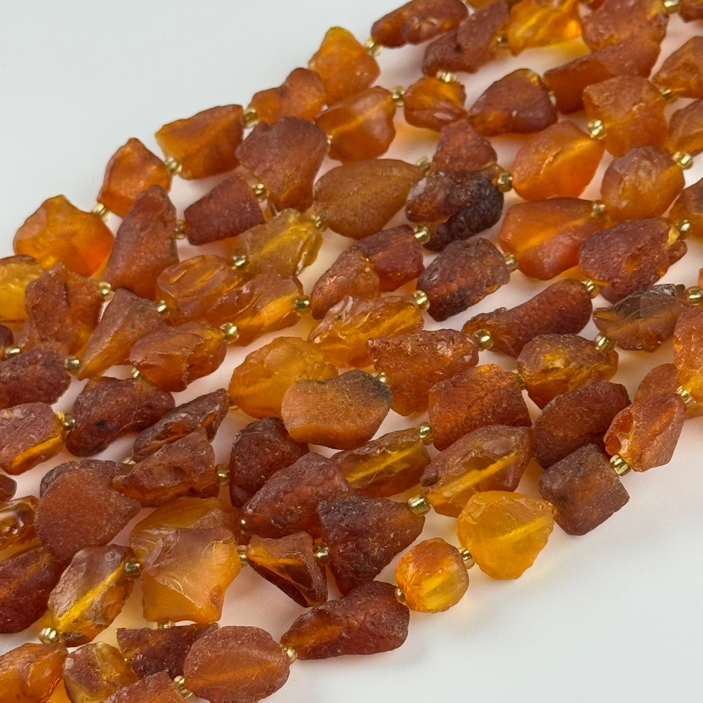 Amber Raw Cognac Beads (A Quality)