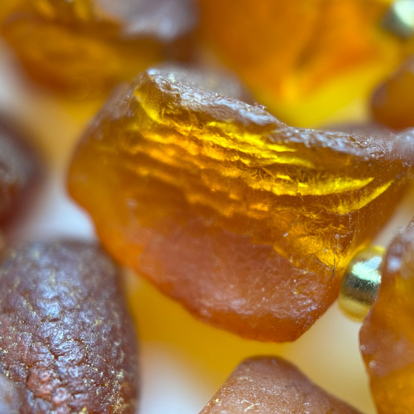 Amber Raw Cognac Beads (A Quality)