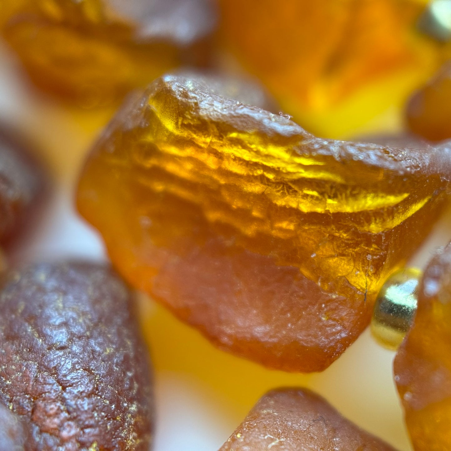 Amber Raw Cognac Beads (A Quality)