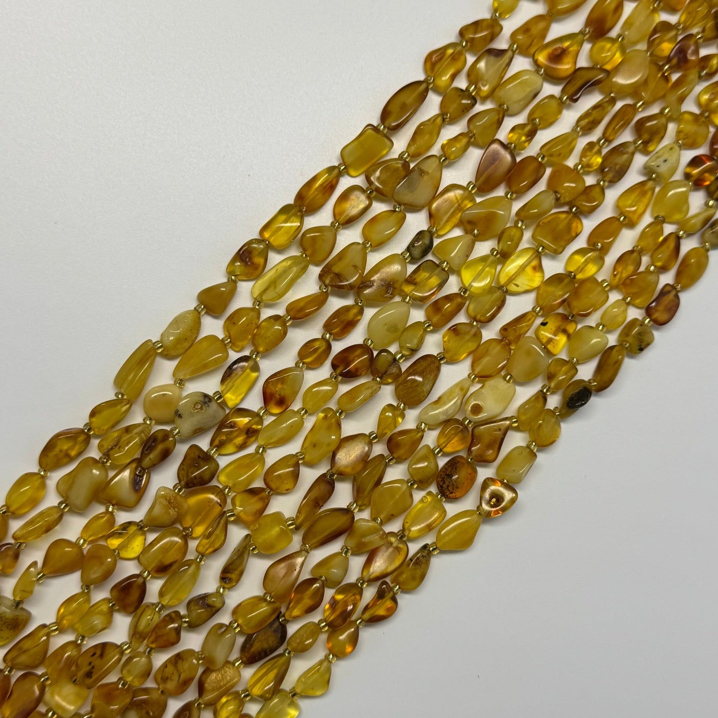 Amber Butterscotch Freeform Beads (AA Quality)