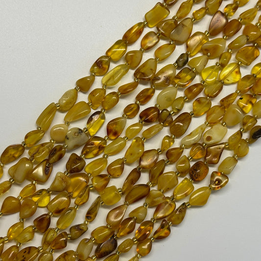 Amber Butterscotch Freeform Beads (AA Quality)