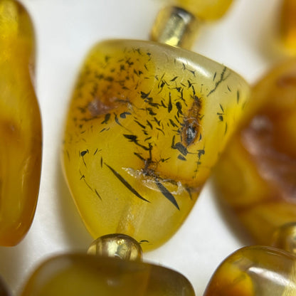 Amber Butterscotch Freeform Gemstone Beads - (AA Quality)