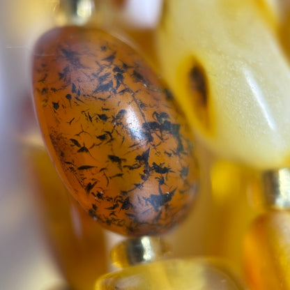 Amber Butterscotch Freeform Gemstone Beads - (AA Quality)