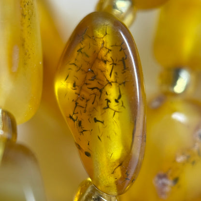 Amber Butterscotch Freeform Gemstone Beads - (AA Quality)