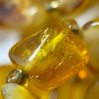 Amber Butterscotch Freeform Gemstone Beads - (AA Quality)