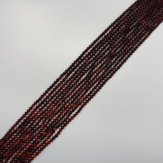 Amber champagne Round Beads (AA Quality)