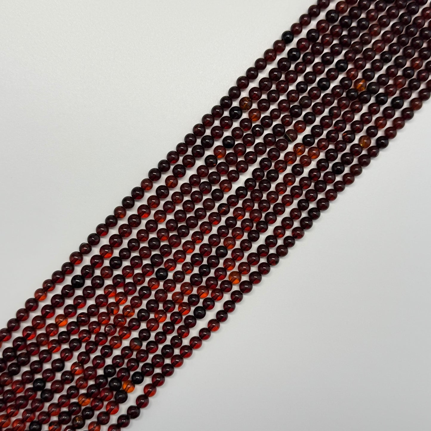 Amber champagne Round Beads (AA Quality)