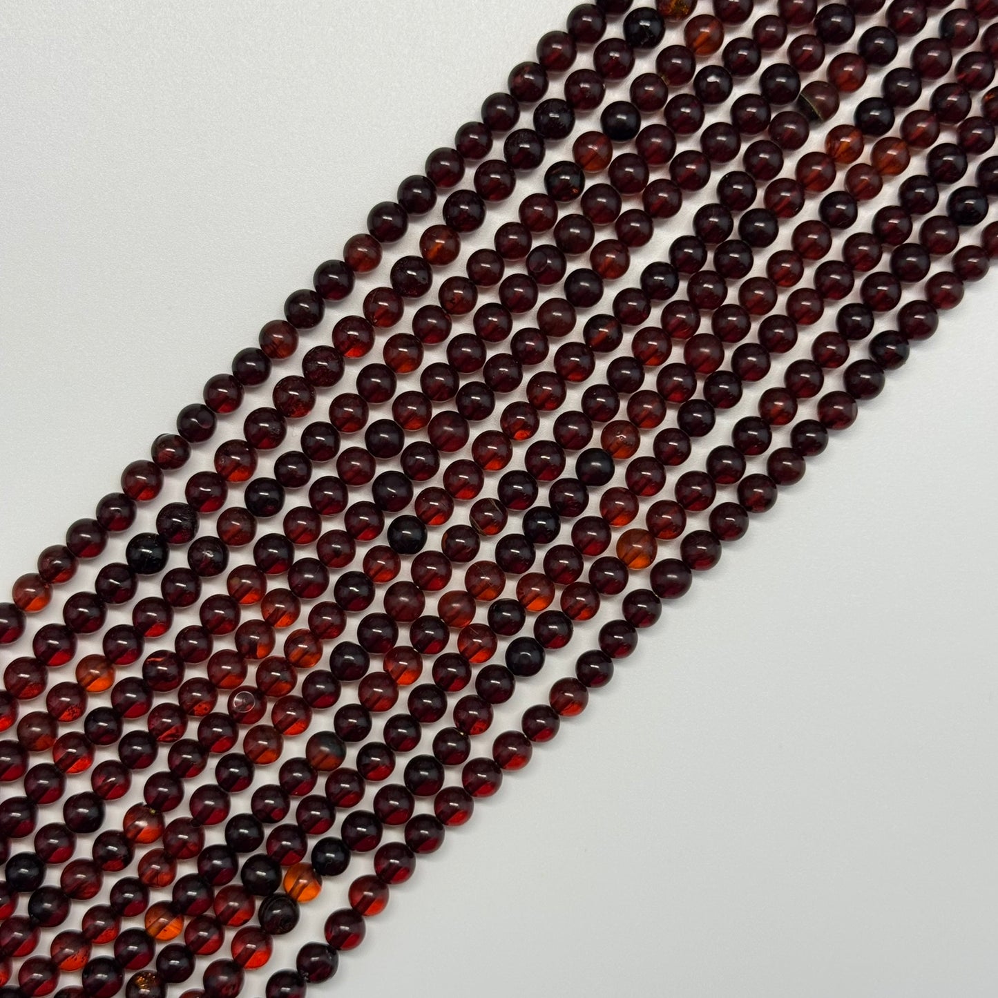 Amber champagne Round Beads (AA Quality)