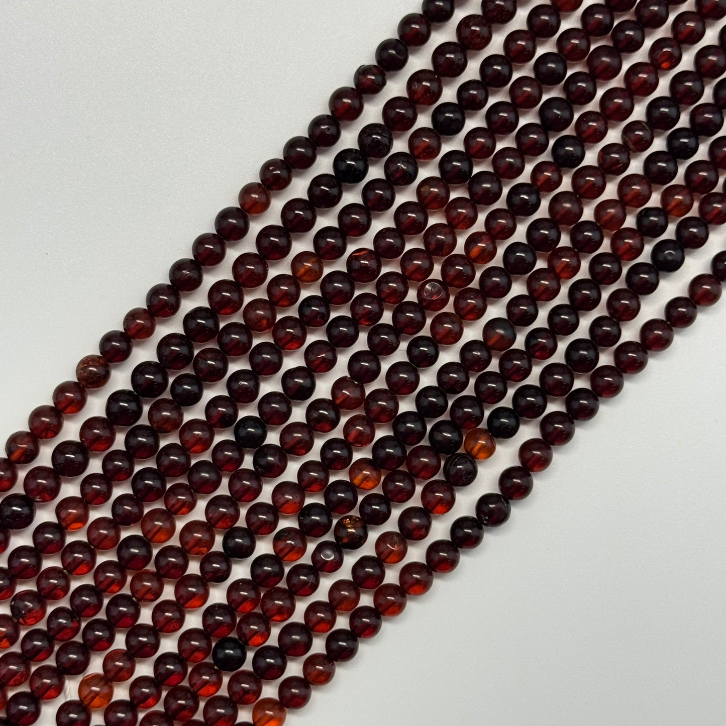 Amber champagne Round Beads (AA Quality)