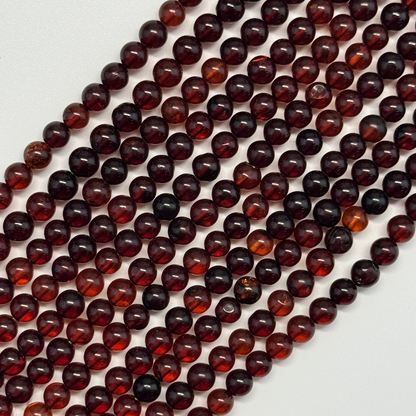 Amber champagne Round Beads (AA Quality)