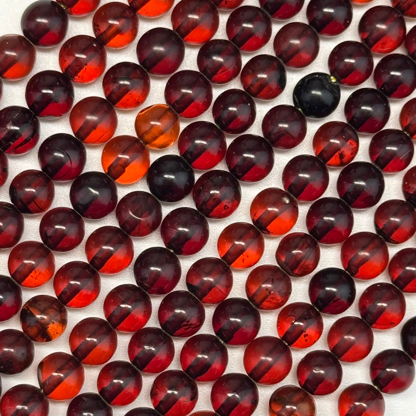 Amber champagne Round Beads (AA Quality)