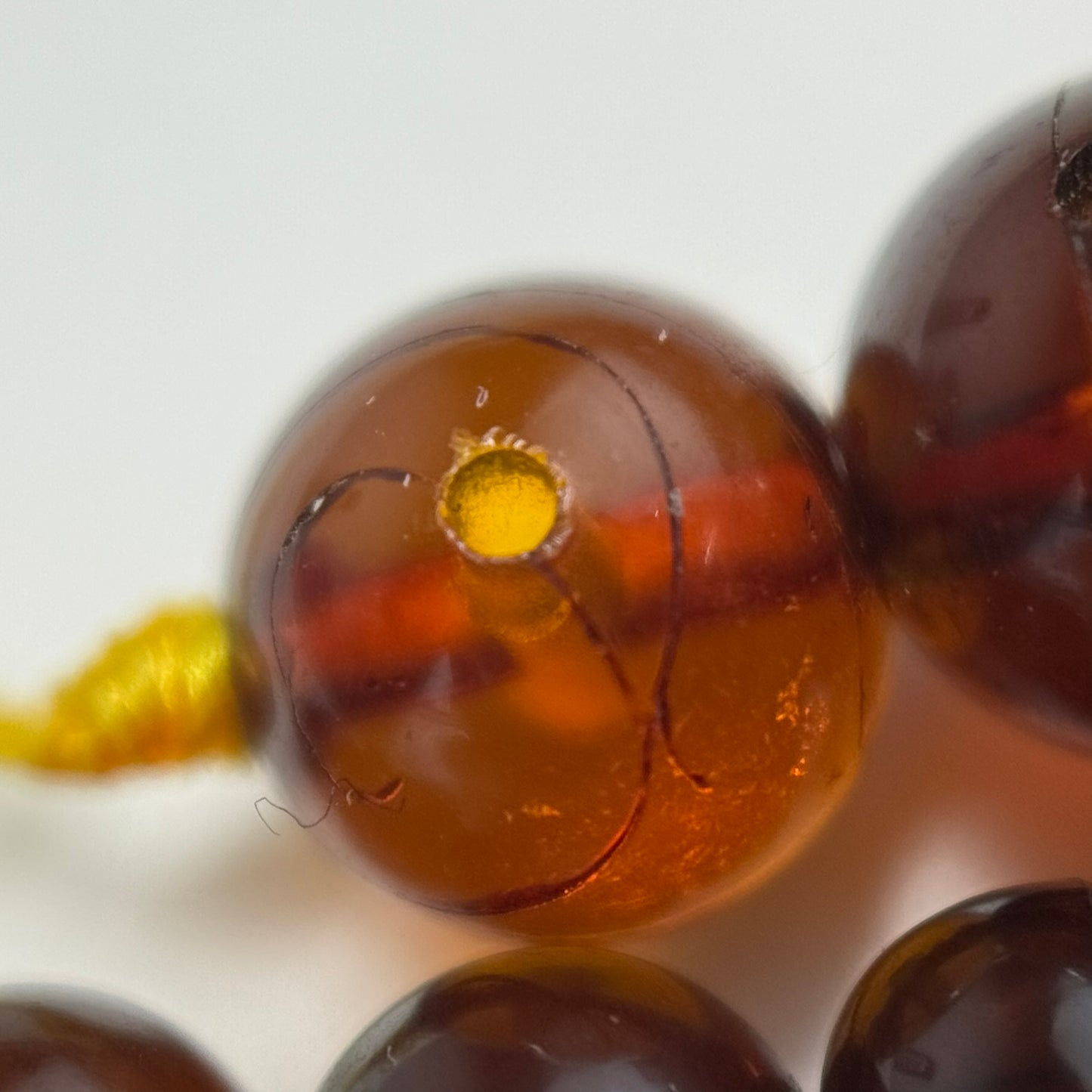 Amber champagne Round Beads (AA Quality)