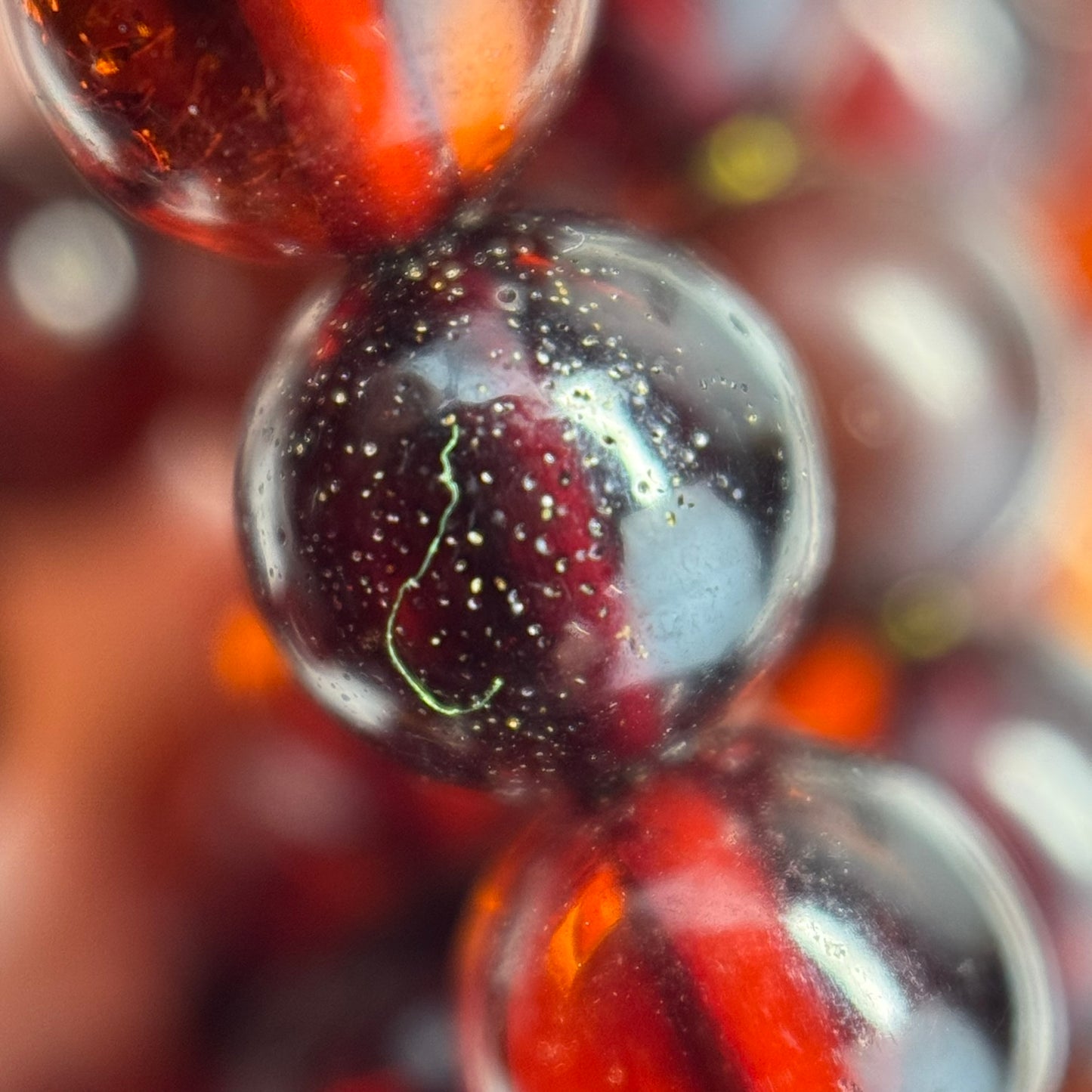 Amber champagne Round Beads (AA Quality)