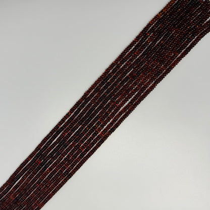 Amber Dark Cherry Rondelle Gemstone Beads - (AAA Quality)