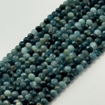 Faceted Blue Tourmaline Beads - Rondelle Beads