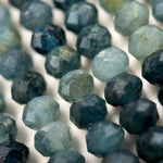 Faceted Blue Tourmaline Beads - Rondelle Beads