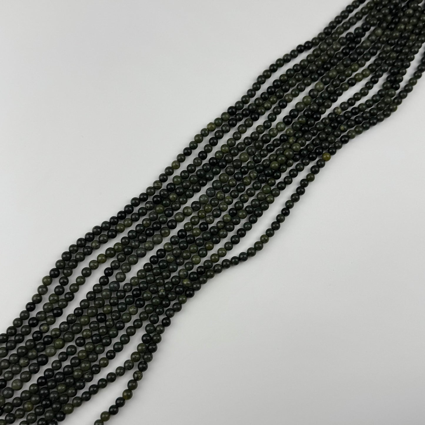 BC Jade Beads - Green Jade Beads - Polished Round