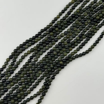 BC Jade Beads - Green Jade Beads - Polished Round