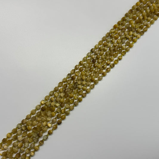 Tiger's Eye Dodecahedron Beads (AAA Quality)